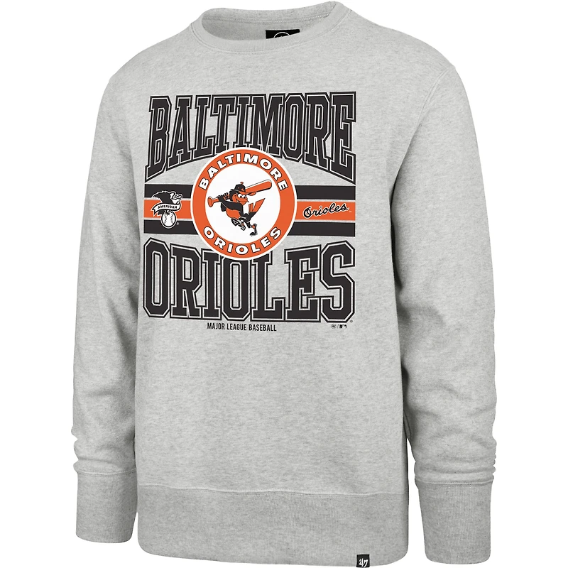 Sweat-shirt à capuche gris Baltimore Orioles Letters Headline '47 pour homme