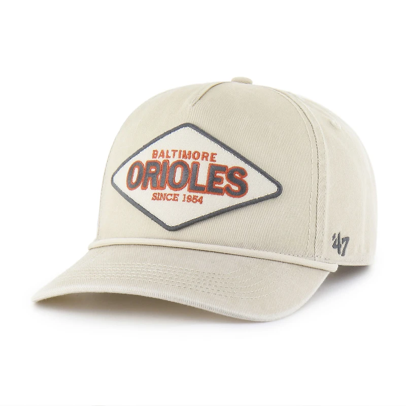 Casquette ajustable Cairn Hitch kaki '47 pour homme des Baltimore Orioles