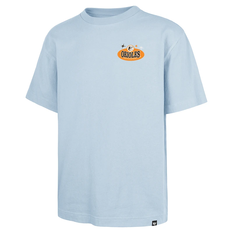 T-shirt bleu clair « 47 » pour homme, édition limitée, Ice Cream Parlor Foundation, Baltimore Orioles