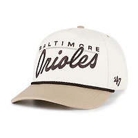 Men's '47  Natural/Tan Baltimore Orioles Neutral Terrain Hitch Rope Adjustable Hat