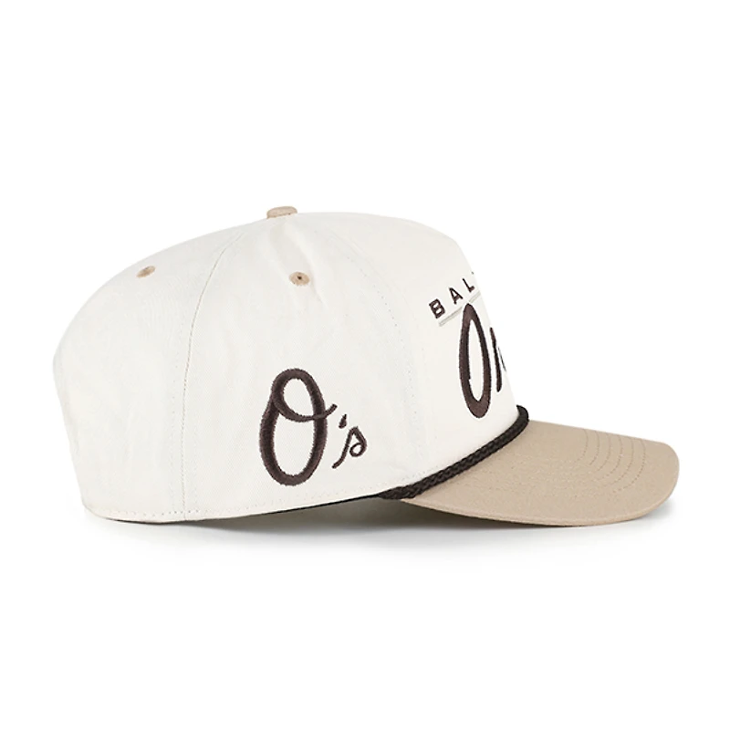 Men's '47 Natural/Tan Baltimore Orioles Neutral Terrain Hitch Rope Adjustable Hat