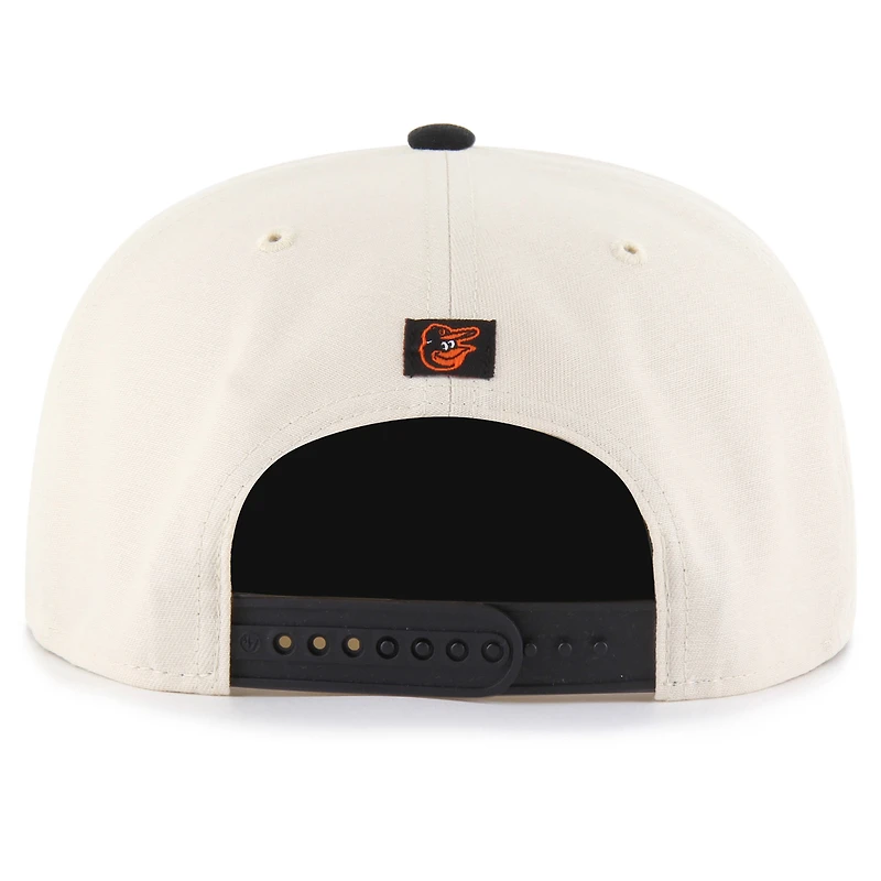 Casquette snapback Payson Captain des Baltimore Orioles '47 Natural pour homme