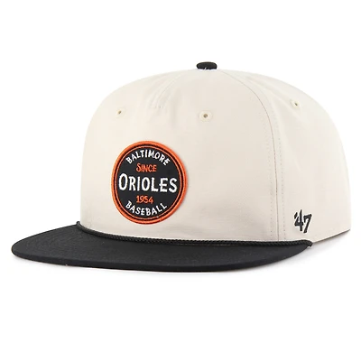 Casquette snapback Payson Captain des Baltimore Orioles '47 Natural pour homme
