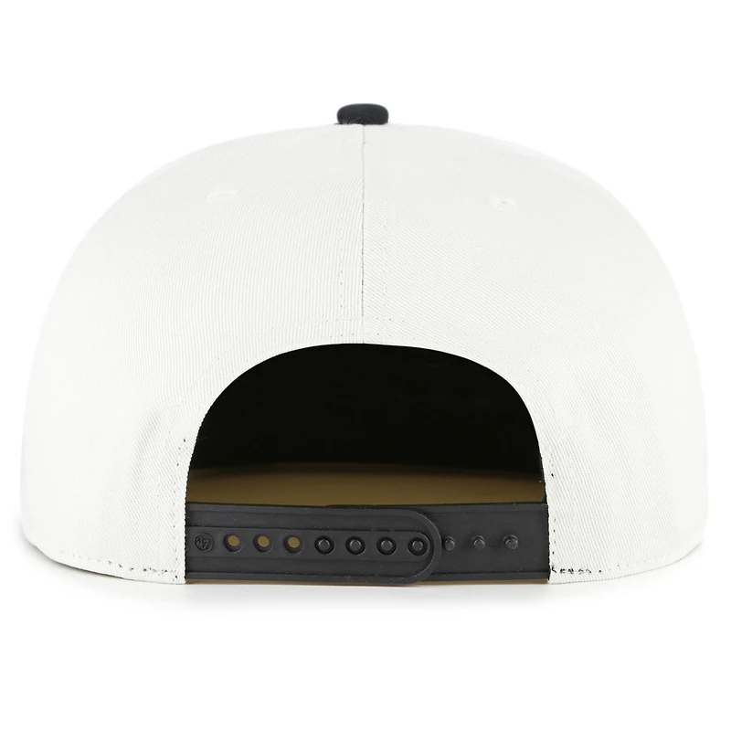 Men's '47 White/Black Baltimore Orioles Foundation Captain Snapback Hat