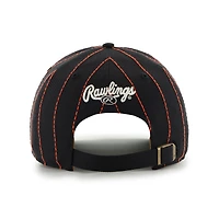 Men's '47 x Rawlings Black Baltimore Orioles Pinstripe Hitch Adjustable Hat