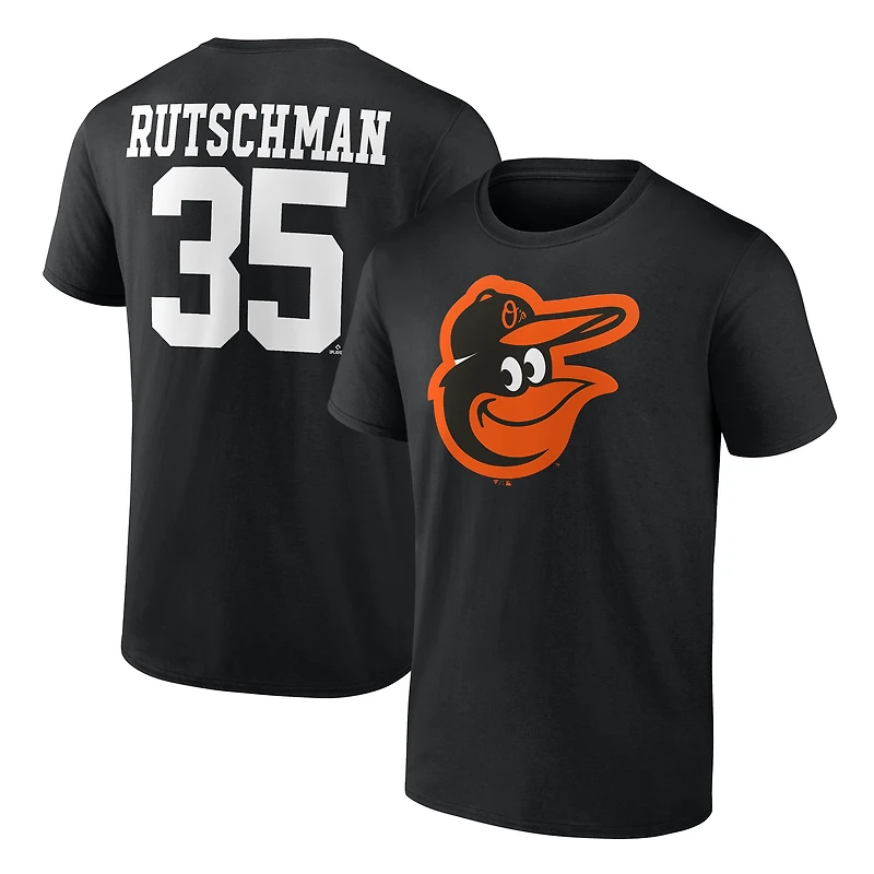 T-shirt noir Adley Rutschman pour homme, icône du joueur des Orioles de Baltimore