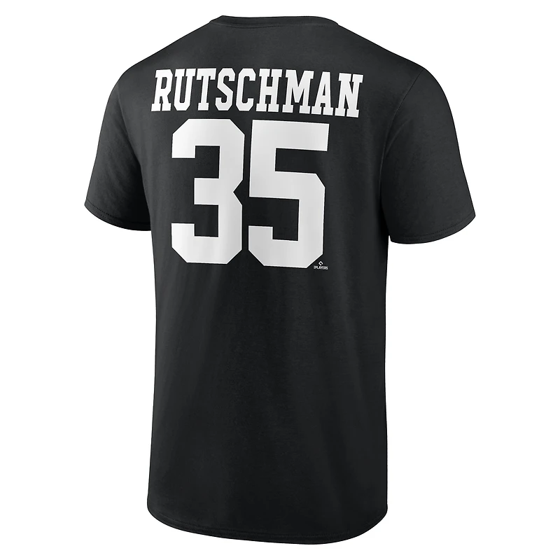 Men's Adley Rutschman Black Baltimore Orioles Player Icon T-Shirt