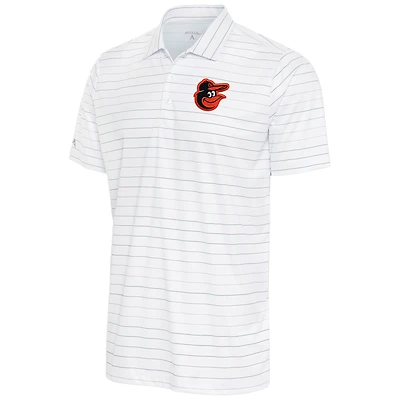 Men's Antigua White/Gray Baltimore Orioles Ryder Polo