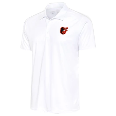 Men's Antigua White Baltimore Orioles Apex Polo