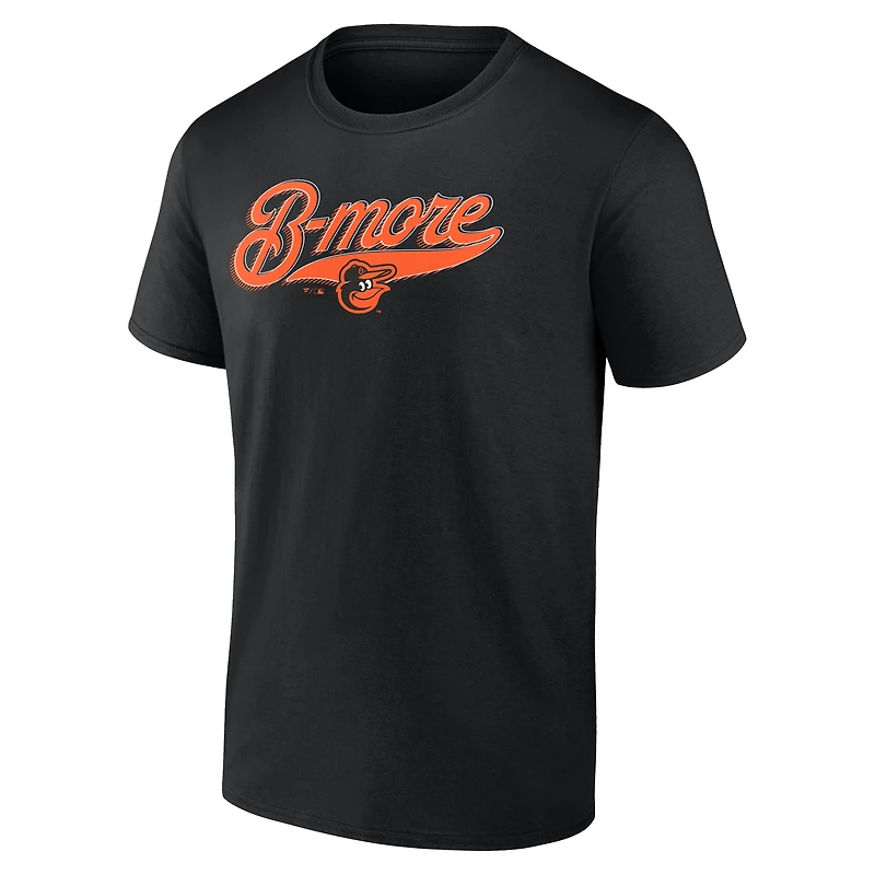 T-shirt noir B-More pour homme des Orioles de Baltimore