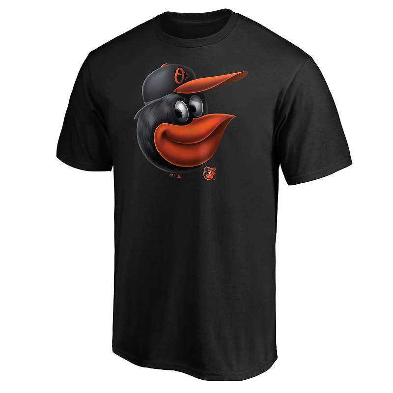 Men's  Black Baltimore Orioles Midnight Mascot T-Shirt