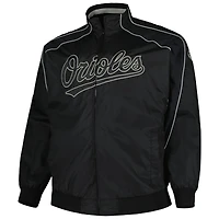 Veste Homme Noire Baltimore Orioles En Nylon Full-Zip