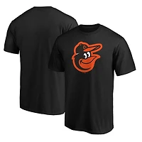Men's  Black Baltimore Orioles Official Logo T-Shirt