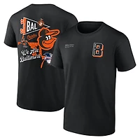 Men's  Black Baltimore Orioles Split Zone T-Shirt