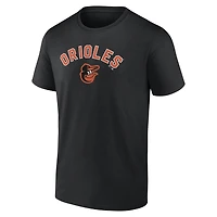 T-shirt personnalisé noir pour homme avec motif « Séquence de victoires des Orioles Baltimore »