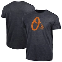 T-shirt Champion noir pour homme, modèle Baltimore Orioles, en mélange de trois matières.