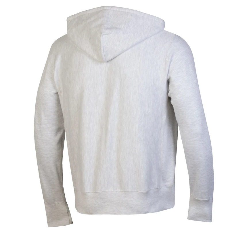 Sweat à capuche zippé Champion gris Baltimore Orioles pour homme, en chenille tissée inversée.