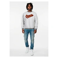 Men's Champion Heather Gray Baltimore Orioles Reverse Weave Sweatshirt