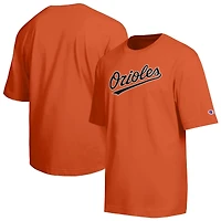 Men's Champion Orange Baltimore Orioles All Star Chenille Wordmark T-Shirt