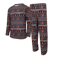 Concepts Sport pour hommes - Ensemble haut et pantalon en tricot noir Baltimore Orioles