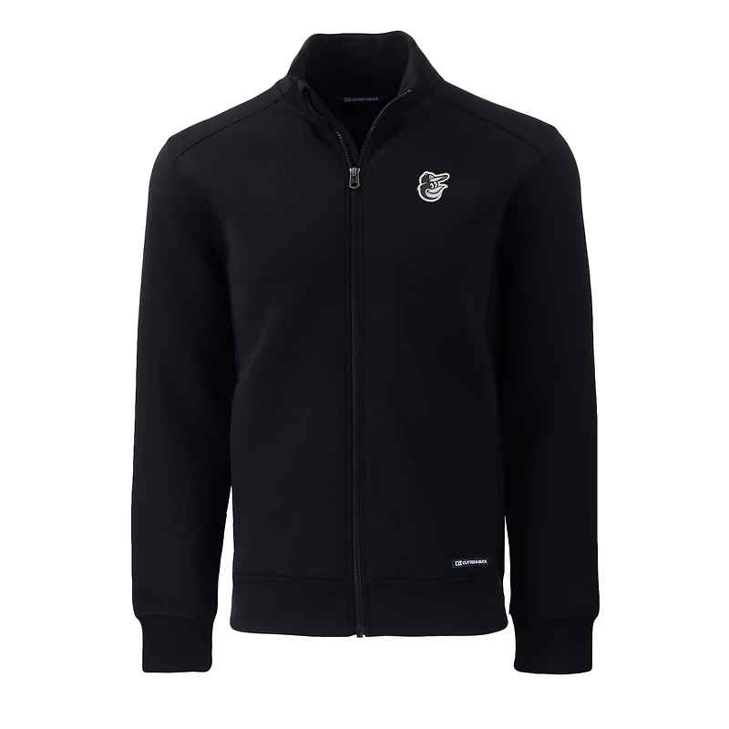 Veste zippée intégrale recyclée Roam Eco pour homme, noire, des Baltimore Orioles, de coupe Cutter & Buck, grande taille