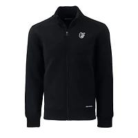 Veste zippée intégrale recyclée Roam Eco pour homme, noire, des Baltimore Orioles, de coupe Cutter & Buck, grande taille