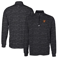 Pull-over extensible à imprimé camouflage Traverse pour homme, coupeur et buck, noir, Baltimore Orioles, grandes tailles