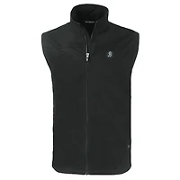 Men's Cutter & Buck Black Baltimore Orioles City Connect Big Tall Charter Eco Recycled Full-Zip Vest
