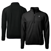 Veste polaire à fermeture éclair quart de tour pour homme Cutter & Buck City Connect Cascade Eco Sherpa des Baltimore Orioles, noire