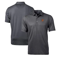 Men's Cutter & Buck Black Baltimore Orioles Pike Banner Print Polo