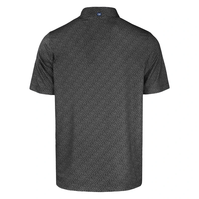 Polo Cutter & Buck pour homme, noir, Baltimore Orioles, imprimé galets écologiques, extensible et recyclé