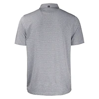 Men's Cutter & Buck Heather Black Baltimore Orioles Big Tall Forge Eco Heathered Stripe Stretch Recycled Polo