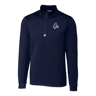 Veste demi-zippée Traverse bleu marine pour homme, Cutter & Buck, Baltimore Orioles, motif étoiles et rayures