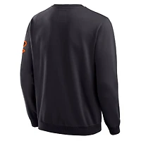 Men's Darius Rucker Collection by Fanatics Black Baltimore Orioles Washed Crew Neck Pullover Sweatshirt