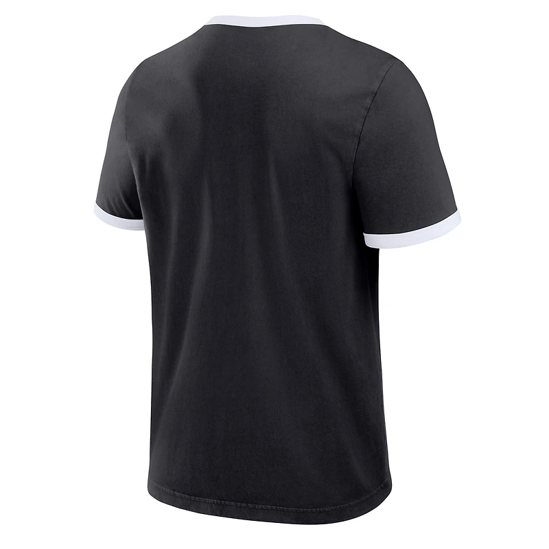 Men's Darius Rucker Collection by Fanatics Black Baltimore Orioles Washed Ringer T-Shirt