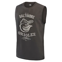 Men's Darius Rucker Collection by Fanatics  Charcoal Baltimore Orioles Muscle Tank Top