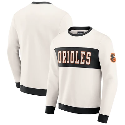 Sweat-shirt ras du cou colorblock crème pour homme de la collection Darius Rucker par Fanatics