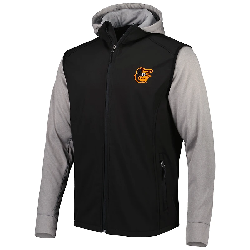 Men's Dunbrooke Black/Gray Baltimore Orioles Alpha Full-Zip Jacket