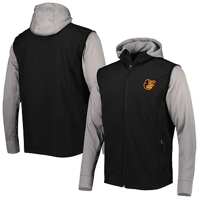 Veste zippée intégrale Dunbrooke Alpha Baltimore Orioles noire et grise pour homme
