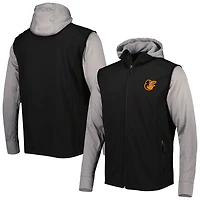 Veste zippée intégrale Dunbrooke Alpha Baltimore Orioles noire et grise pour homme