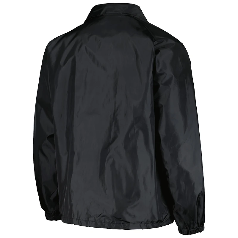 Men's Dunbrooke  Black Baltimore Orioles Coach's Raglan Full-Snap Windbreaker Jacket