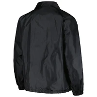 Men's Dunbrooke  Black Baltimore Orioles Coach's Raglan Full-Snap Windbreaker Jacket