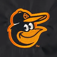 Veste coupe-vent raglan à bouton-pression pour hommes Dunbrooke noire des Orioles de Baltimore