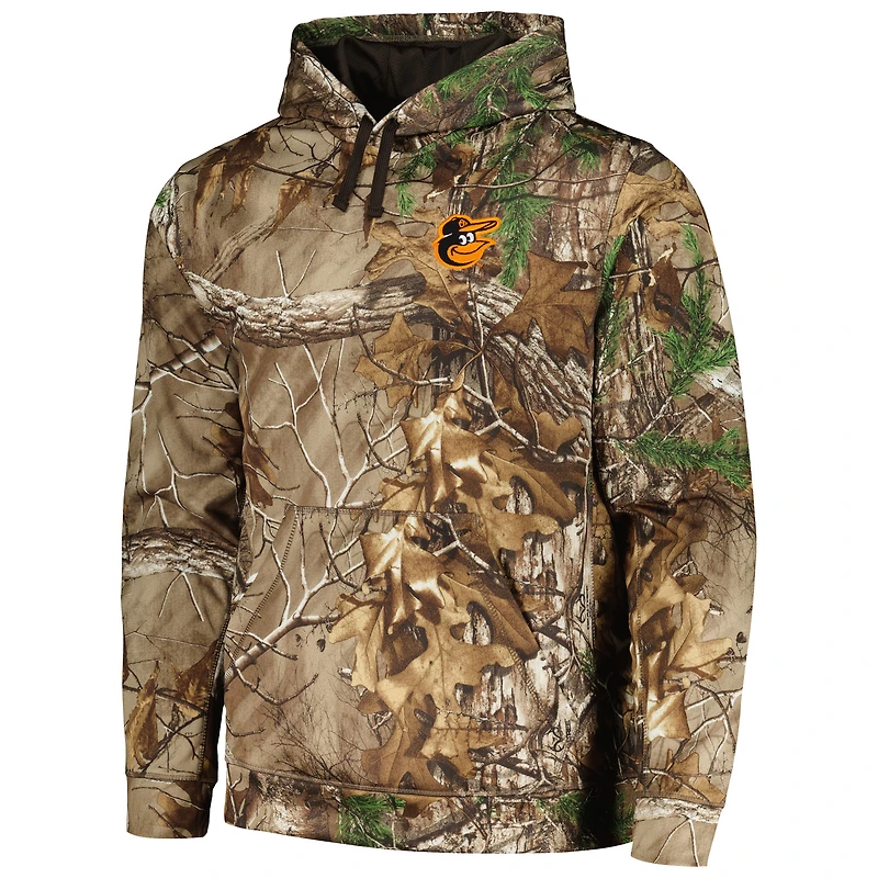 Men's Dunbrooke Camo Baltimore Orioles Champion Realtree Pullover Hoodie