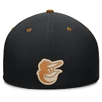 Men's Fanatics Black/Tan Baltimore Orioles Splinter Fitted Hat