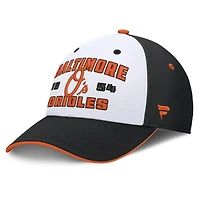 Casquette structurée Fanatics Jammed Flex noire et blanche pour homme
