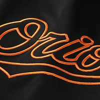 T-shirt à col en V texturé noir Fanatics Baltimore Orioles pour hommes, grandes tailles