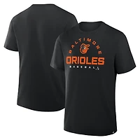 T-shirt Fanatics pour hommes Baltimore Orioles Clubhouse Legacy Primary Play noir
