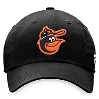 Casquette réglable noire Fanatics pour hommes Baltimore Orioles Cooperstown Collection Core