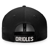 Men's Fanatics  Black Baltimore Orioles Cooperstown Collection Core Adjustable Hat